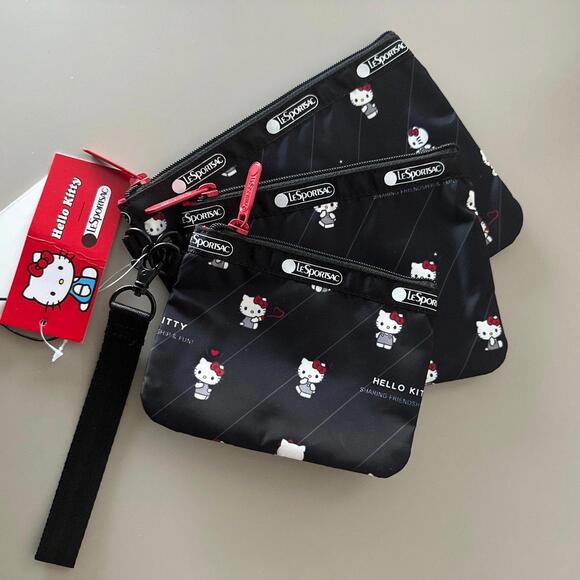 Lesportsac Hello Kitty Wristlet Pouch Set of 3 NWT - Picture 4 of 4